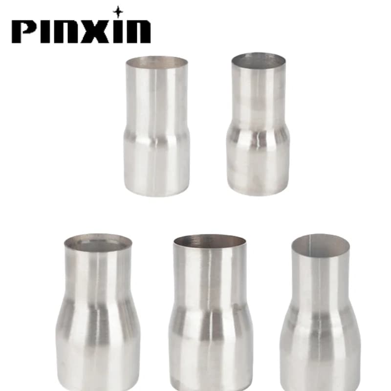 PinXin 51/63/57/76mm universel en acier inoxydable réducteur d'échappement de voiture connecteur tuyau adaptateur de Tube assemblage d'échappement