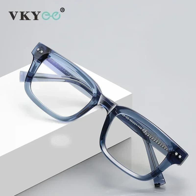 VICKY lunettes pour hommes carré classique affaires Anti-lumière bleue lunettes de lecture myopie hypermétropie Prescription personnalisé PFD2189