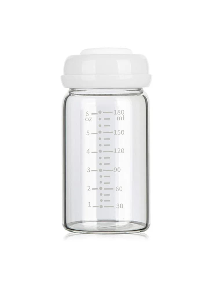 Bouteille de stockage de lait maternel de 180ml, 6oz, bouteilles de collecte de récipient de lait maternel à col large, essentiel d'allaitement,