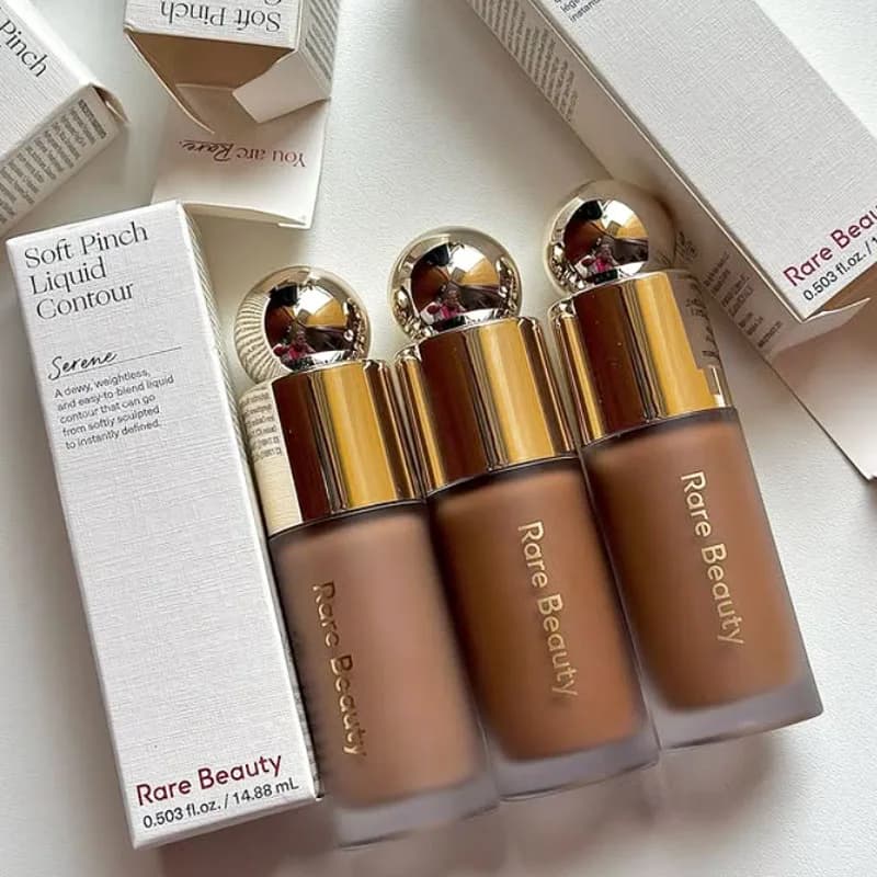 Rare Beauty Bronze Contour Stick pour la modification du visage et des osselets, maquillage naturel soyeux, Happy Hope Worth Liquid Blusher