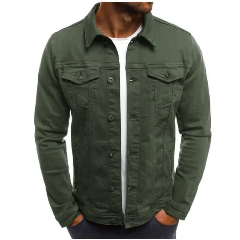 Vestes en jean pour hommes coton Vintage classique tendance moteur et vélo automne veste hommes mince Stretch décontracté jean Cargo manteau mâle