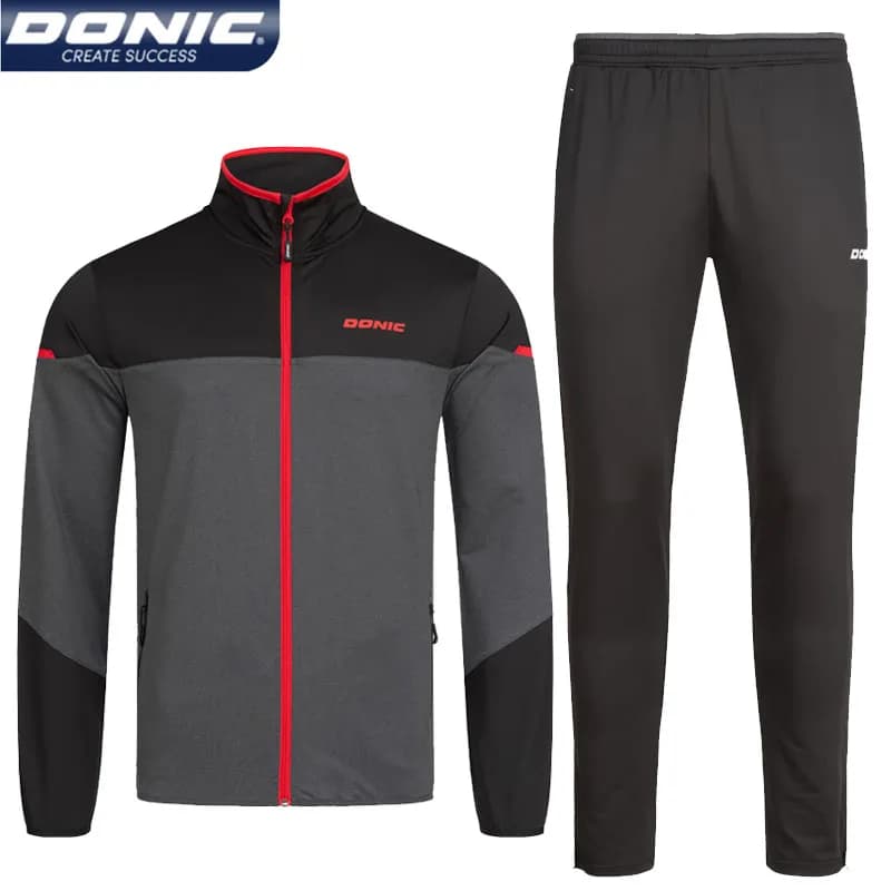 Ensemble de vêtements de tennis de table pour hommes et femmes, maillot de sport, pantalon de course, entraînement, ping-pong, printemps, automne,