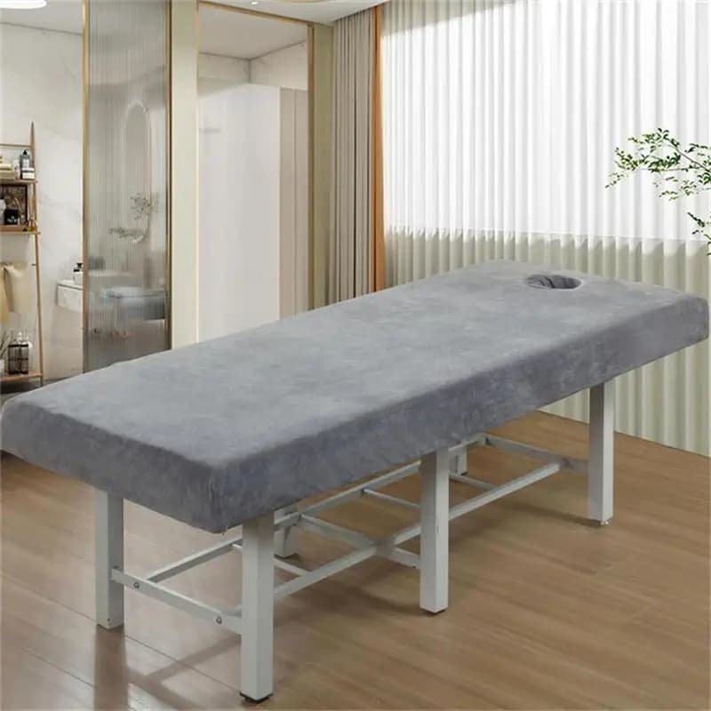 Optique-Couvre-lit en velours pour hôpital, hôtel et salon de beauté, couvre-lit de massage, document simple et solide