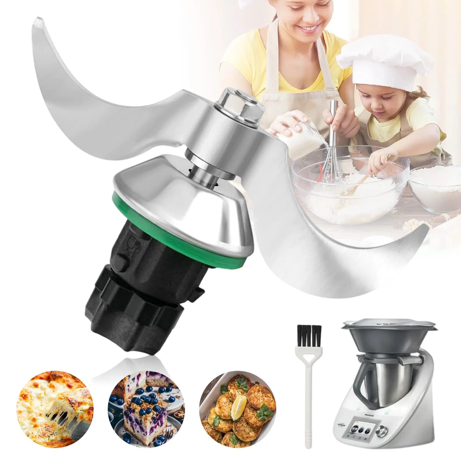 1 jeu de lames de mixeur, adaptées au Thermomix TM6 TM5