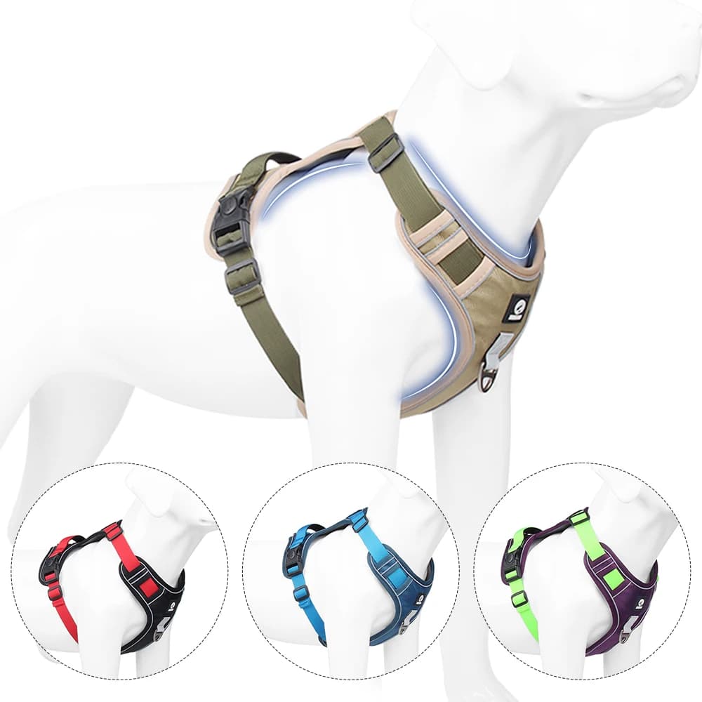 Harnais à dégagement rapide pour chien, gilet en Nylon, respirant, réglable, pour animaux de compagnie, chiot