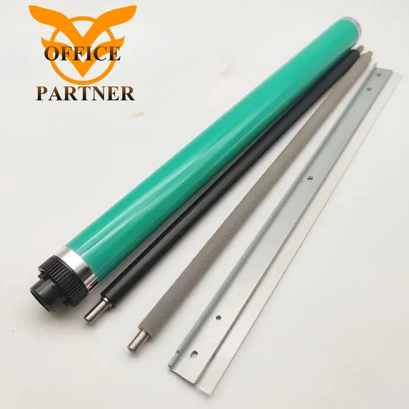 Lame de tambour OPC, rouleau chargeur PCR et kit de nettoyage pour cylindre HP E87640 E87650 E87660 W9050MC W9051 W9052 W9053 W9054MC W9055MC