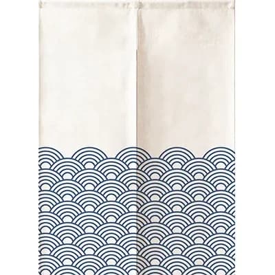 Rideau de porte fendu de Style japonais, diviseur de pièce occultant, rideau de porte à Double ouverture pour Restaurant Lzakaya