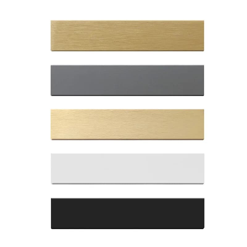 Poignée Invisible minimaliste 600-1200mm, moderne et minimaliste, sensation de peau, couleur Morandi, poignée de porte de garde-robe, gris cachemire