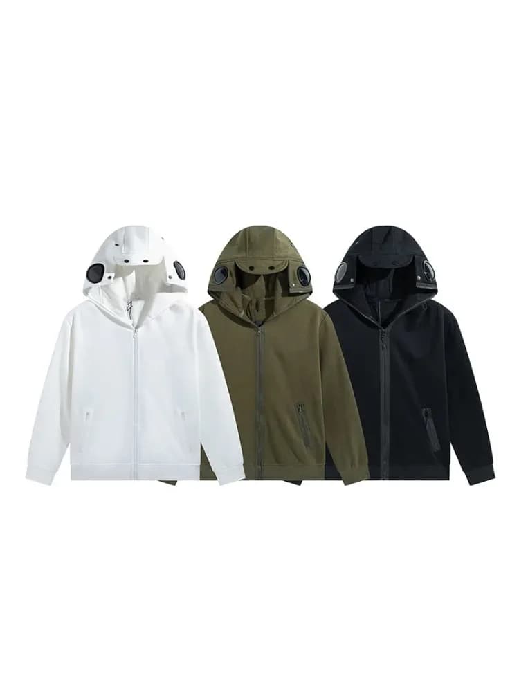 Automne hiver vêtements pour hommes pur coton épais lentille ronde drôle Couple vêtements de sport pull à capuche sweat à capuche