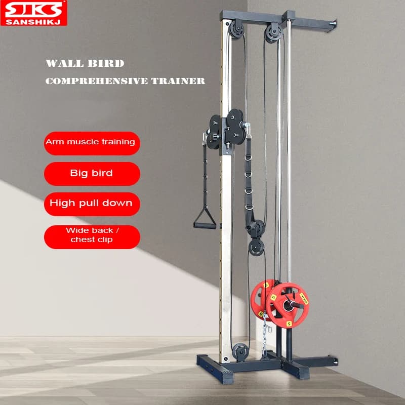 Wall Big Bird High Pull-down Smith Machine, clip d'épaule large pour le dos, triceps de poitrine, entraîneur complet