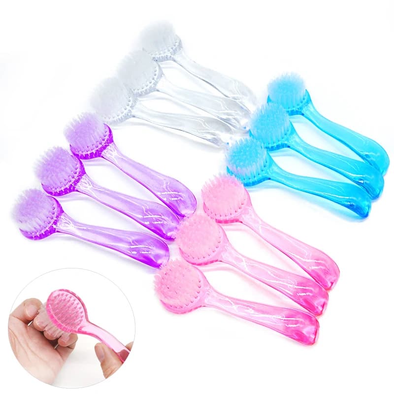 10/20/30/50 pièces brosse de nettoyage des ongles pour manucure tête ronde Salon de manucure brosses acryliques outils dissolvant poussière poudre