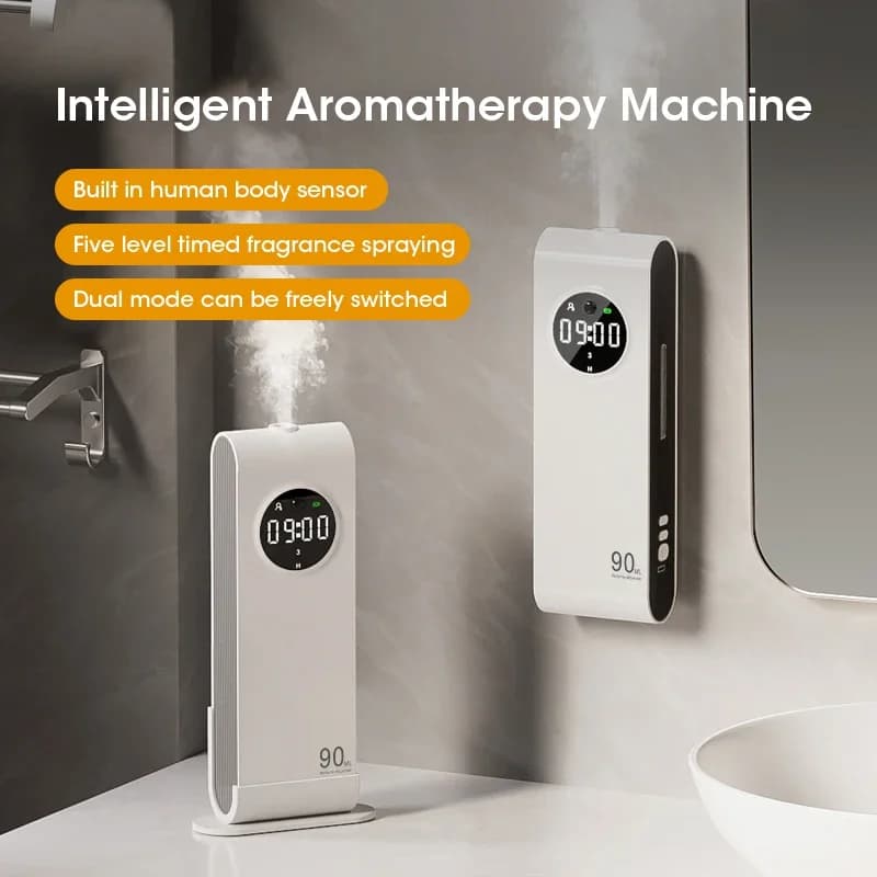 Machine d'aromathérapie intelligente multifonctionnelle, Machine d'aromathérapie murale de bureau, Purification de la fraîcheur de l'air USB