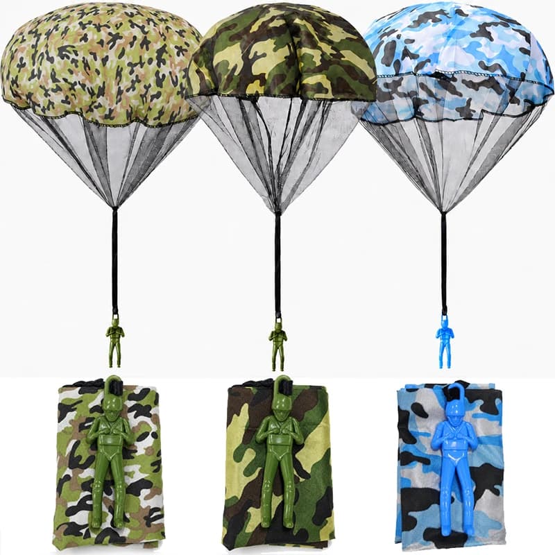Parachute de l'armée pour enfants, parachute volant d'extérieur anti-emmêlement pour garçons, meilleurs petits jouets d'extérieur, cadeaux de