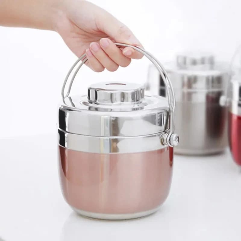 Boîte à bento portable en acier inoxydable, bocal thermique, isolation de la soupe, sac thermos, récipient de stockage du déjeuner, ustensiles de