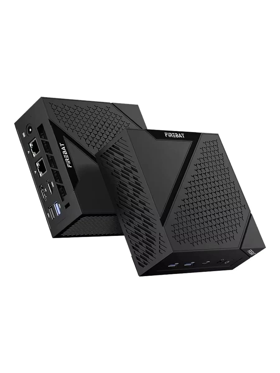 FIREBAT MINI PC AM02 Ryzen 5 6600H 16GB DDR5 512GB SSD Windows 11 WIFI6 BT5.2 Ordinateur de bureau compact Port réseau HDMI