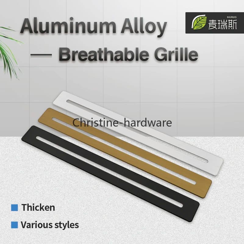 Grille de Ventilation Rectangulaire en Alliage d'Aluminium, pour Meubles, Armoire à Chaussures, Cheminée, Couvercle d'Air