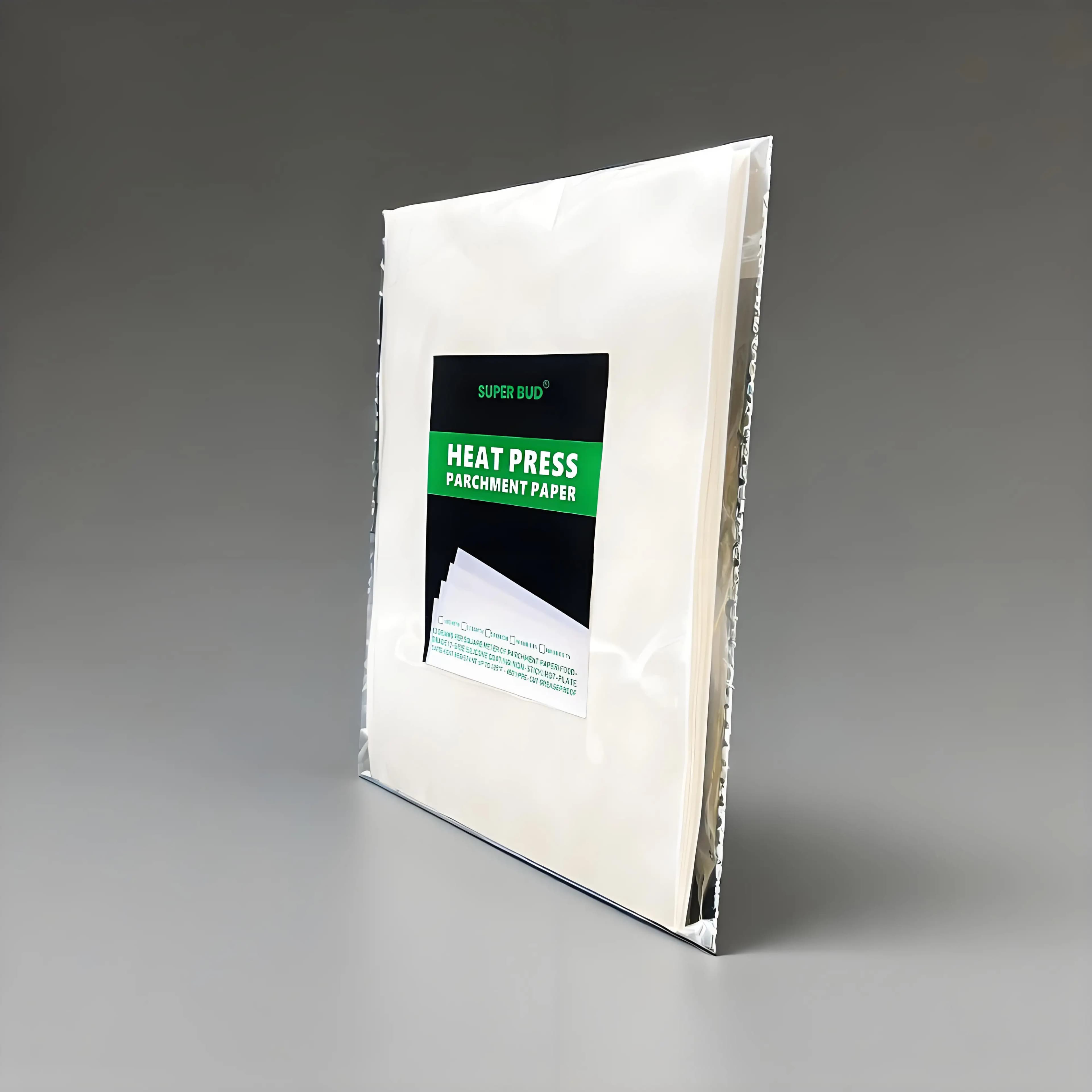 50/100 feuilles de papier de presse à résine, pré-découpées, avec revêtement en silicone lisse des deux côtés (52g)