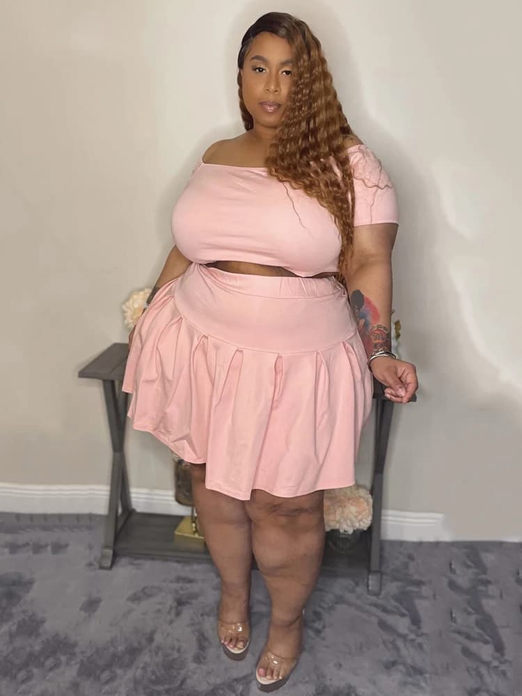 Vêtements d'été pour femmes, grande taille 5XL, vente en gros, tenues d'été, jupe plissée, survêtement doux, livraison directe