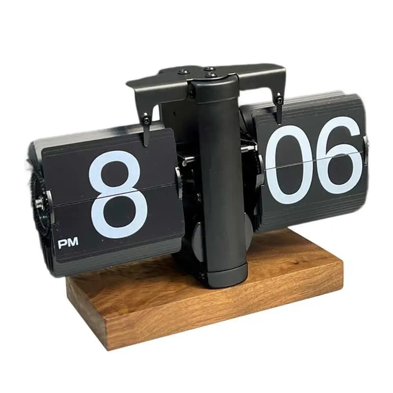 Horloge à rabat rétro numérique, Vintage, mécanique, automatique, décoration de Table et accessoires pour la maison, la salle, le café et le