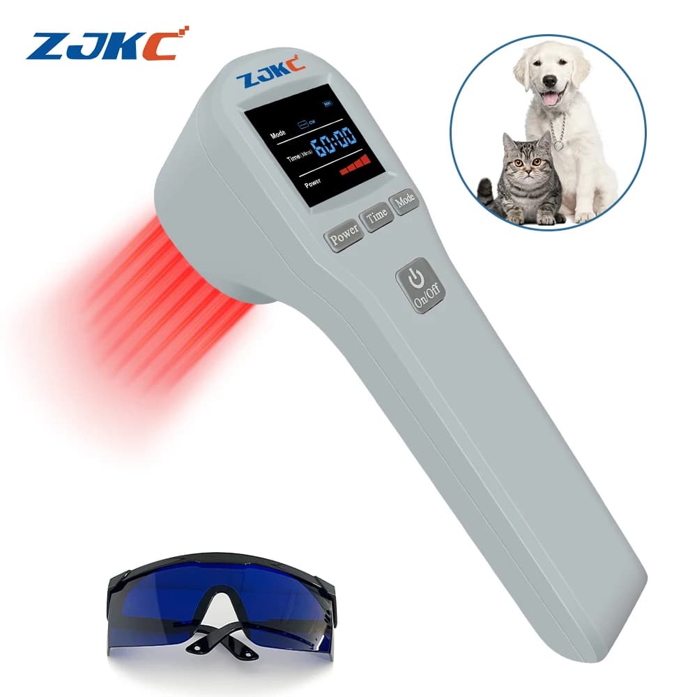 Appareil de physiothérapie laser ZJKC, soulagement professionnel de la douleur pour les animaux domestiques, chiens, chats, blessures, thérapie par