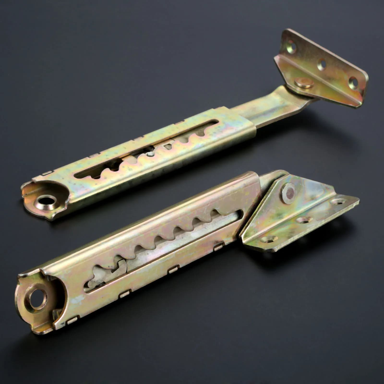 Charnière de levage de canapé, 2 pièces, réglage de l'angle, engrenage réglable, tige de levage d'angle en fer gauche et droite pour Table à