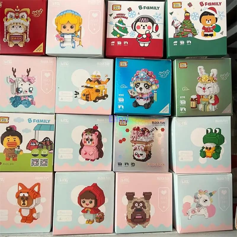 LOZ Mini blocs beau personnage de dessin animé fille mignonne petites briques Brinquedo garçon cadeau fille présent noël nouvel an marchandises