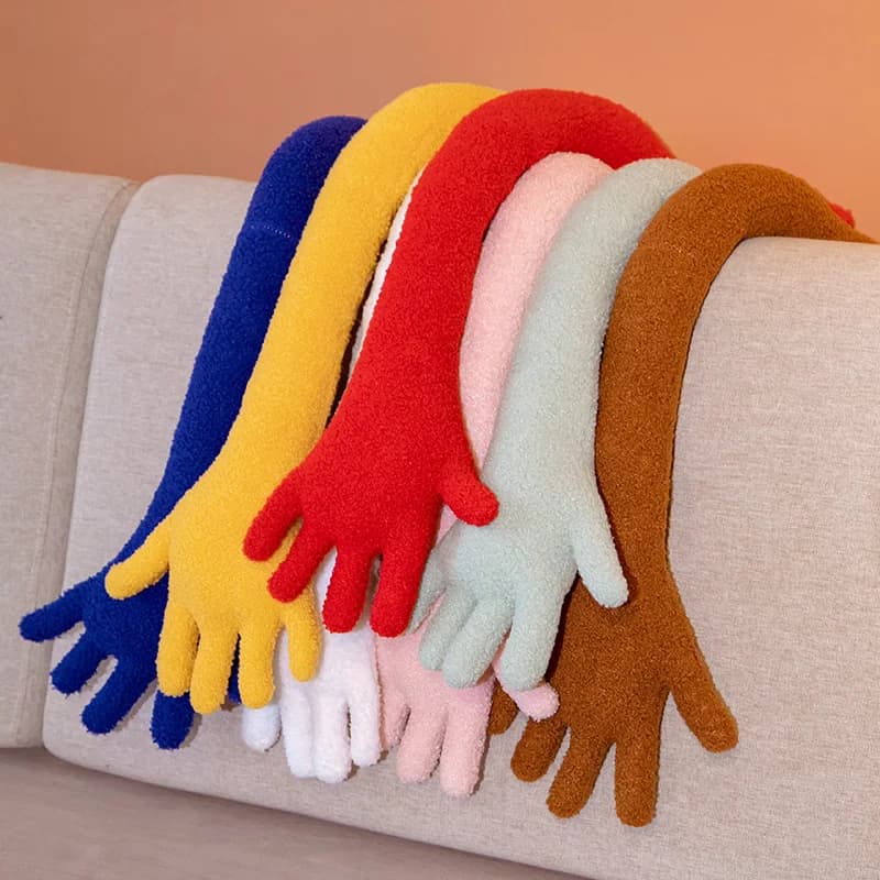 Jouets en peluche paume intéressants 80/160CM, palmiers colorés créatifs, oreiller en velours, Simulation de doigt pour décoration de maison,