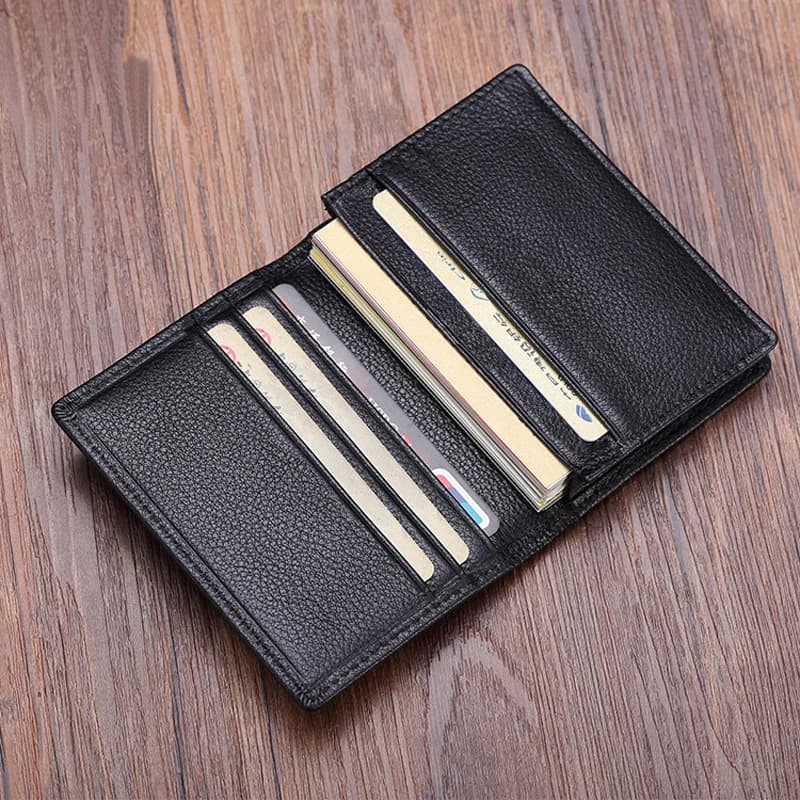 Mode de luxe en cuir véritable cartes portefeuilles hommes porte-cartes de crédit femmes porte-carte et d'identité organisateur masculin