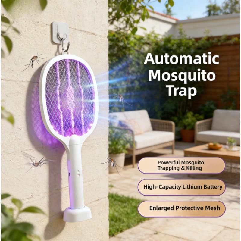 Lampe anti-moustiques rechargeable améliorée, lumière UV violette à huit spectres, forte attraction, répulsif puissant, portable pour la maison