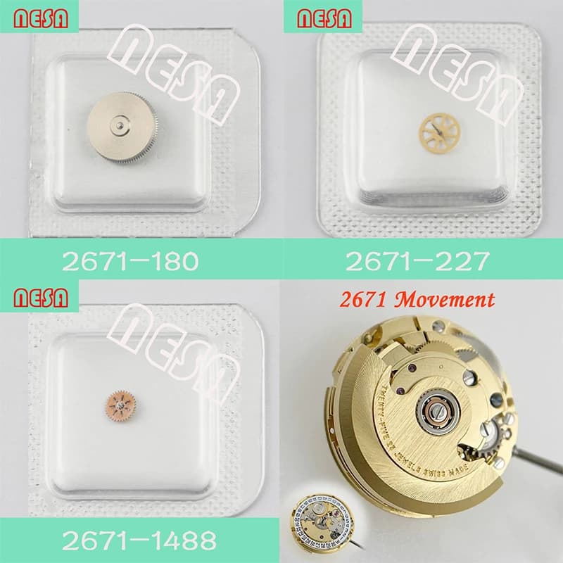 Pièces de mouvement automatique ETA 2671, accessoires de mouvement de montre, pièces de rechange compatibles pour le marché secondaire