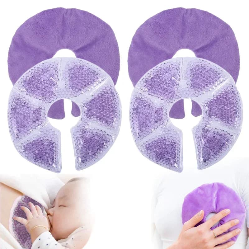 Coussinets de thérapie mammaire, coussinets de Gel d'allaitement chaud et froid, essentiels d'allaitement et récupération post-partum, soulagement