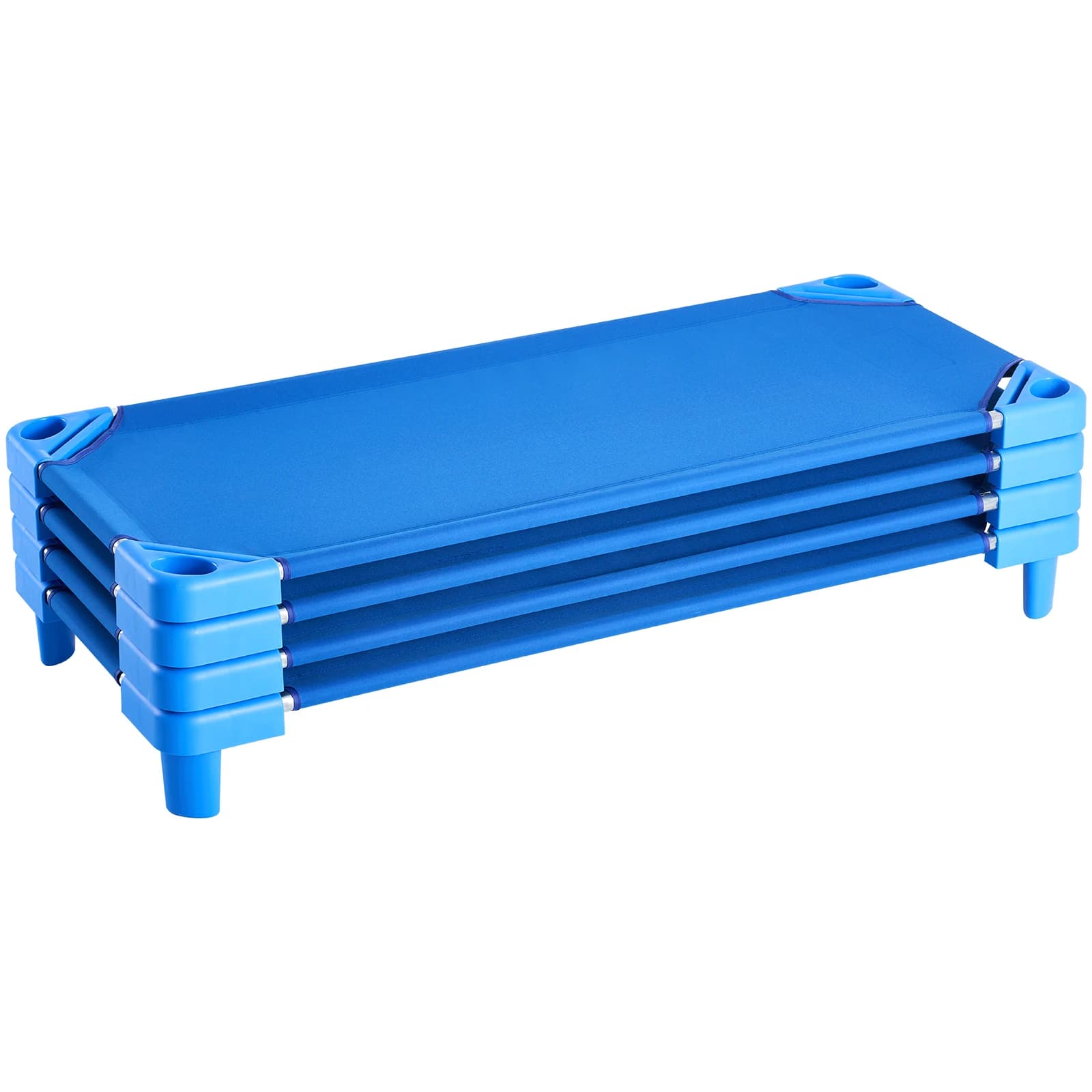 SucceBuy Pack de 4/6 lits d'enfants empilables portables pour la sieste des tout-petits, idéal pour les classes préscolaires et les garderies, pour