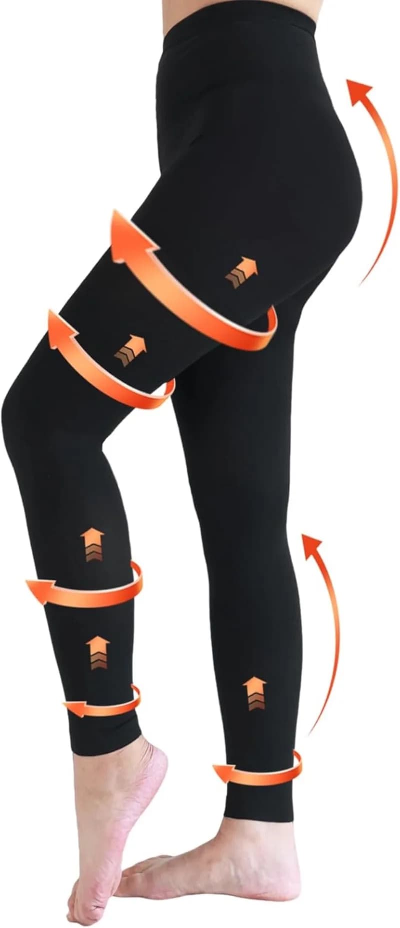 Collants de Compression médicaux 22-32mmHg collants de Compression de soutien gradué Leggings sans pieds pour œdème, varices