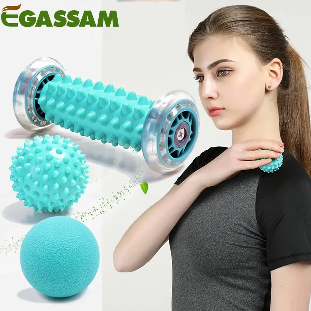 Boule de massage pour thérapie des pieds, fasciite plantaire, éperon du talon, muscles endoloris, point de certes du dos, bras, cou, initié, jambe