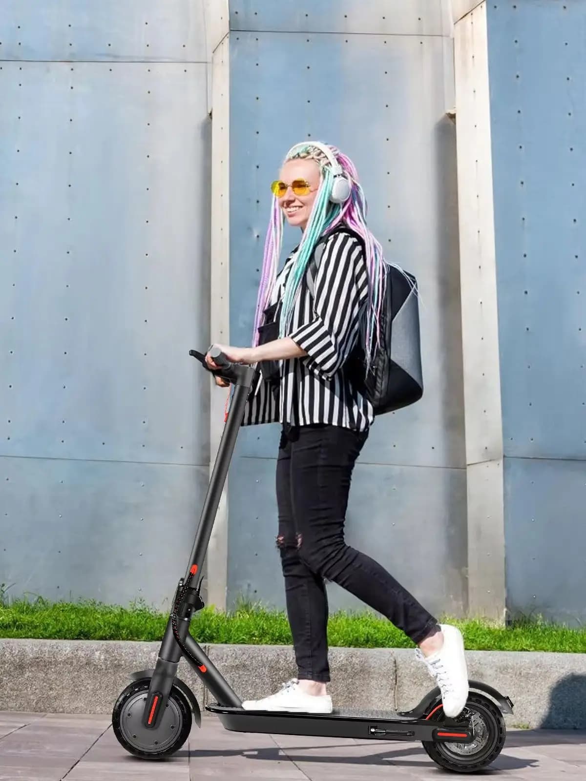 Trottinette électrique pliable SUNNIGOO Urban Commuting Escooter N7PRO 350W en alliage d'aluminium, pneus de 8,5 pouces, batterie lithium 36V 10,4Ah