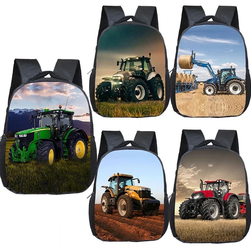 Playcomparator Play with Farm Tractor Backpack for Children, Maternelle, Cartable, Baby Toddler PleBags, Gift for Boys and Girls