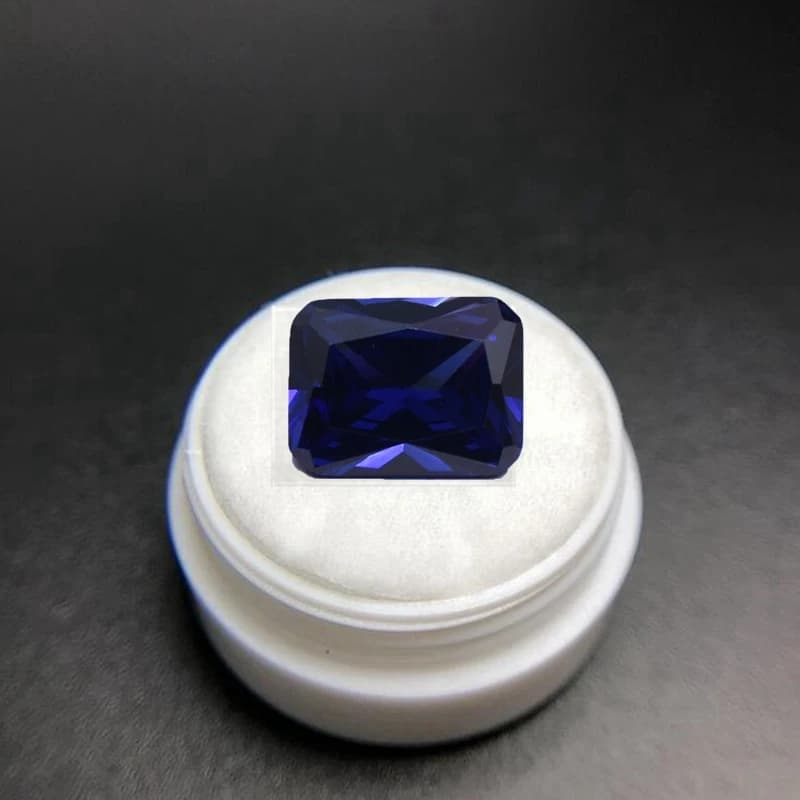 Tanzanite naturelle bleue, coupe rectangulaire, 10x14mm, 10,50 ct, Sri-Lanka VVS, pierre précieuse ample