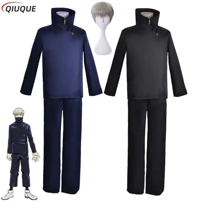 Perruque de cosplay Inumaki Toge unisexe pour Halloween, uniformes d'anime, tenues de jeu de rôle Comic Con