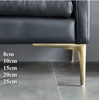 4 pieds de canapé en métal - hauteur 12/15/18/25 cm pour meuble TV/lit/table basse/bureau/tabouret/chaise (usage polyvalent)