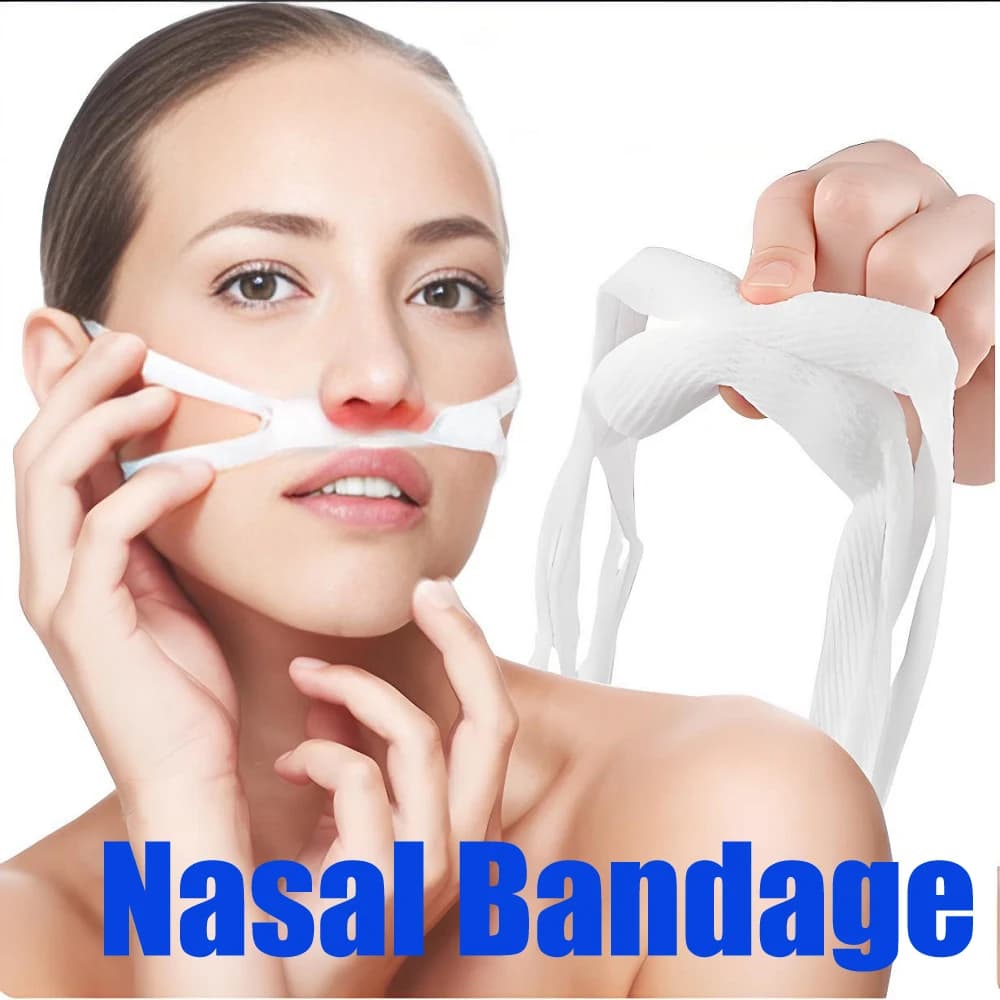 5-50pc pansement Nasal externe extensible nez chirurgie pansement élastique avec cosses en maille nez pansement élastique
