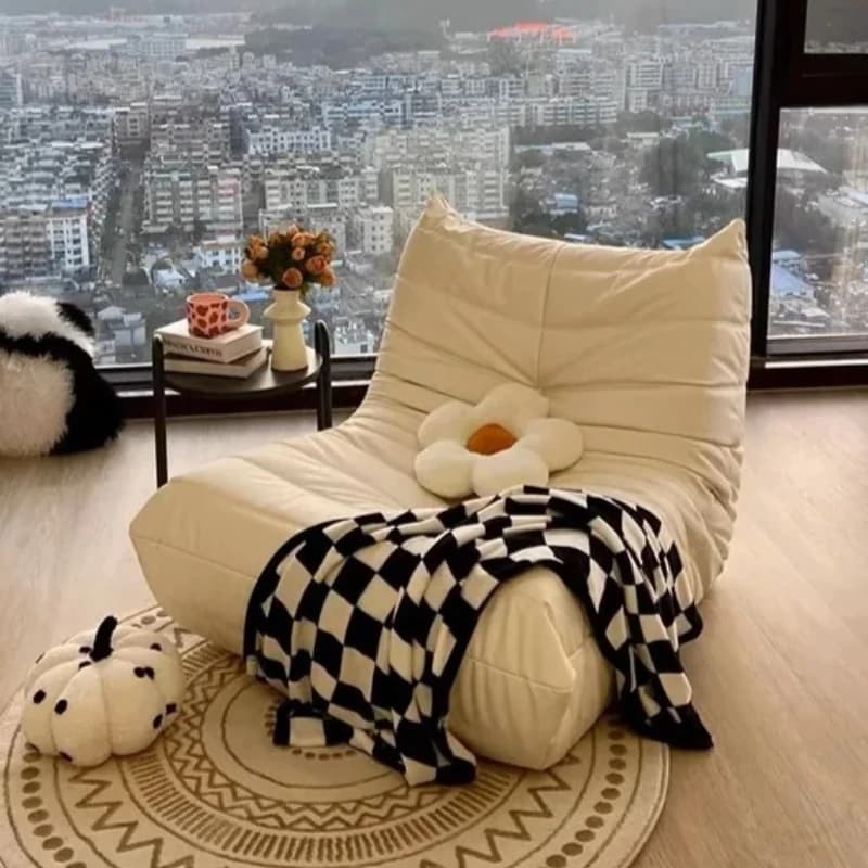 Canapé en cuir à griffes pour chat de style nordique, fauteuil paresseux élégant, design italien en forme de chenille, adorable fauteuil