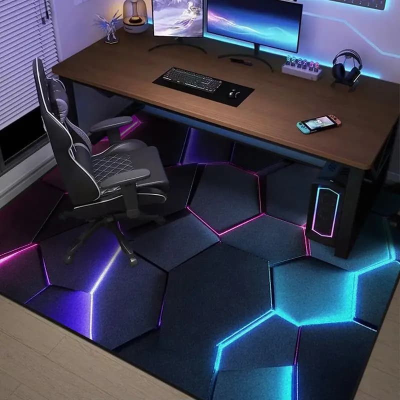 Étude VIKAMA, salle de sport électronique, tapis, chaise de sport électronique insonorisée, tapis de sol, salon, chambre à coucher, tapis de