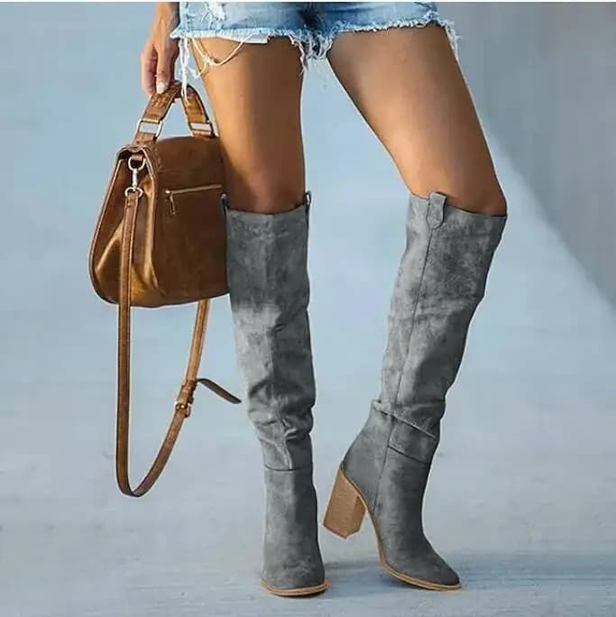 Bottes hautes au genou pour femmes, grosses nuits, côtelées sur les bottes classiques StephanLong