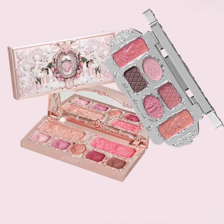 Flower Knows maquillage cygne Ballet fard à paupières Palette naturel nu mat miroitant fraise Cupidon paillettes Pigment ombre à paupières Palette
