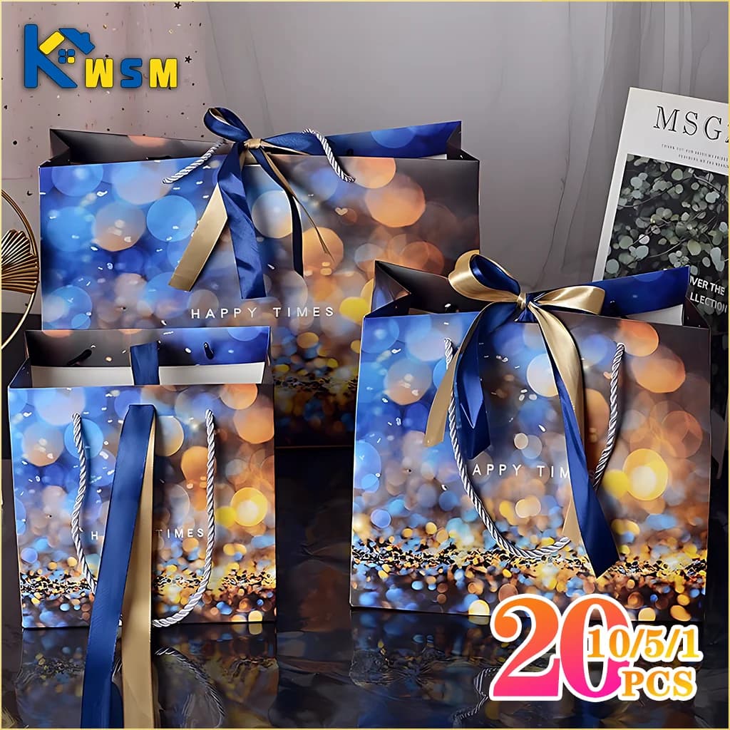 Sacs cadeaux Happy Hour, fourre-tout de Shopping, sacs d'emballage de bonbons, choix Simple une étoile pour vous, sacs cadeaux d'anniversaire, de