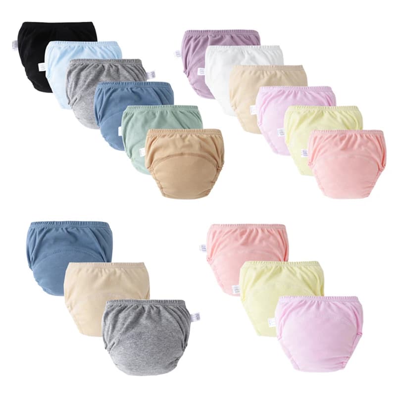 Couches réutilisables lavables pour enfants, pantalons d'entraînement pour bébés, sous-vêtements pour filles et garçons, couches grill pour