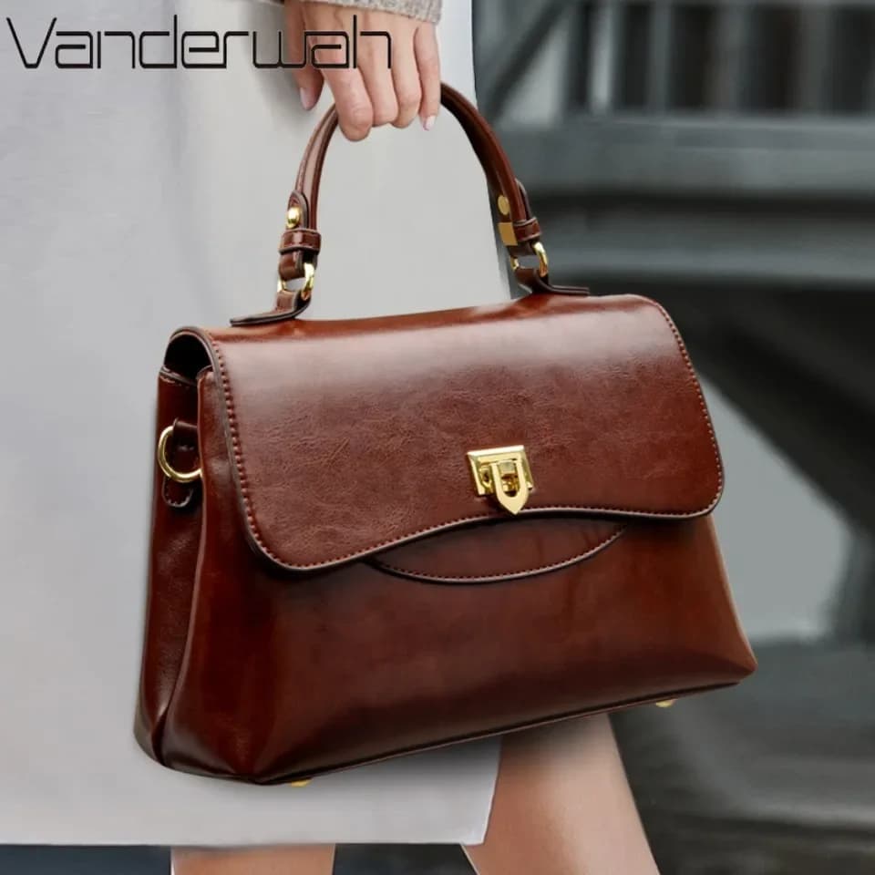 Sac à main en cuir multicouche pour femme, sac messager initié, sac à bandoulière design, fourre-tout femme, luxe, grande capacité, haute