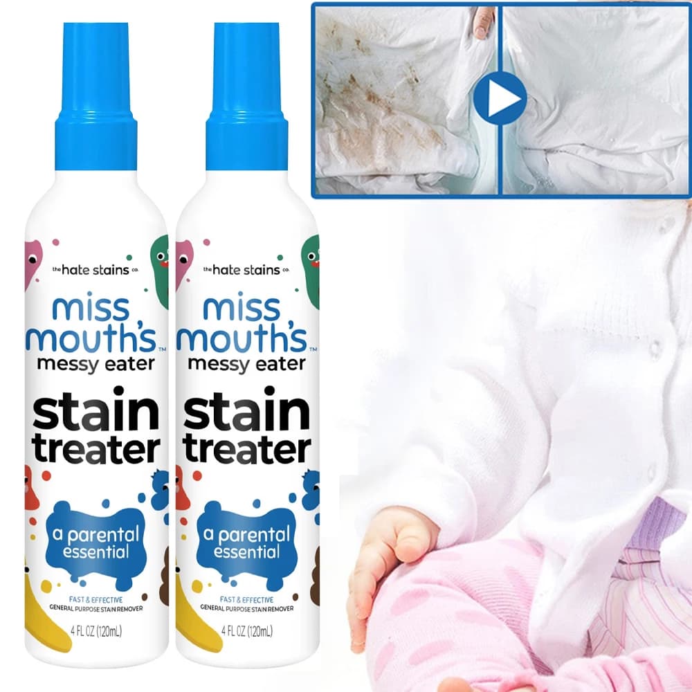 Traitement des taches portable de 120 ml, sans lavage, décontamination rapide, blanchiment de la poussière, élimination de l'huile pour les tissus