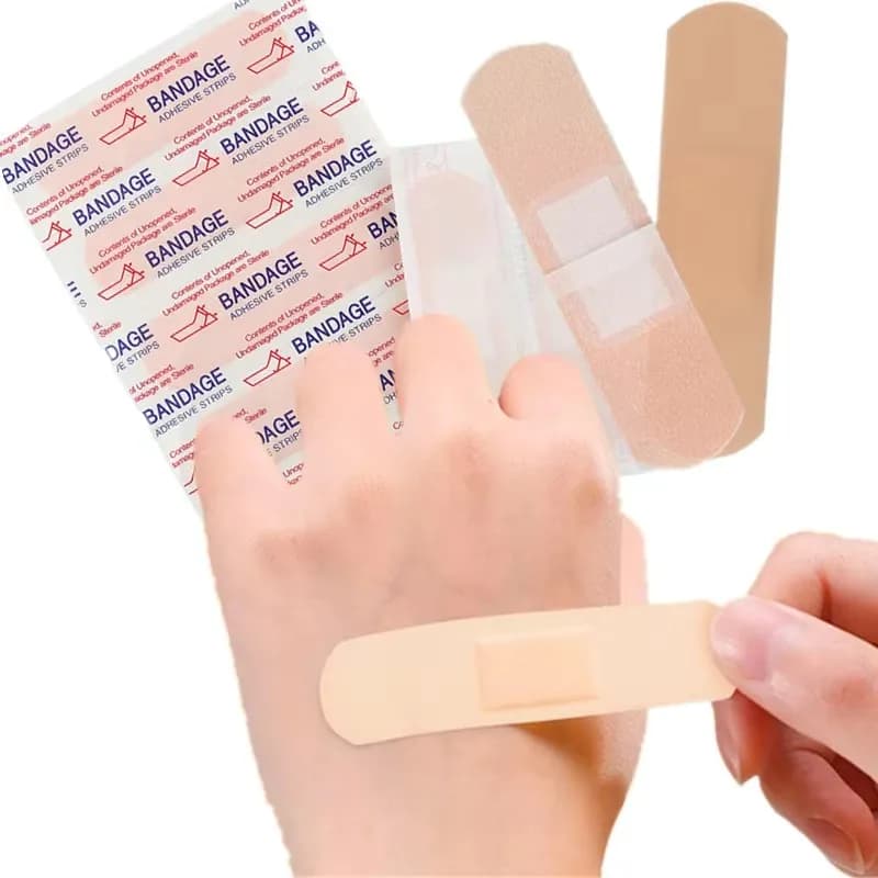 50/200/300/500 pièces pansements imperméable coussin adhésif plâtre plaie hémostase autocollant bande premiers secours pansement médical gaze