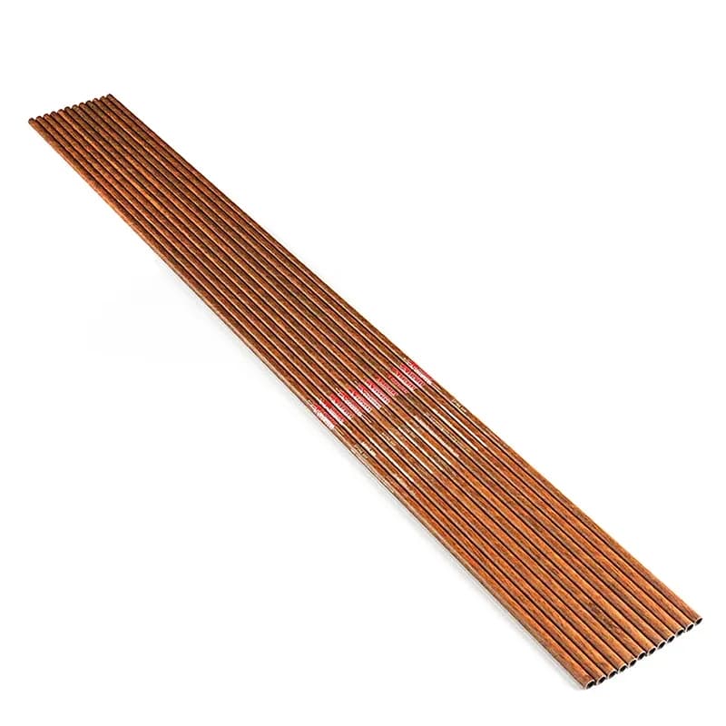 12 pièces tir à l'arc bois peau carbone flèche arbre colonne vertébrale 300-900 "ID6.2mm arc traditionnel composé chasse